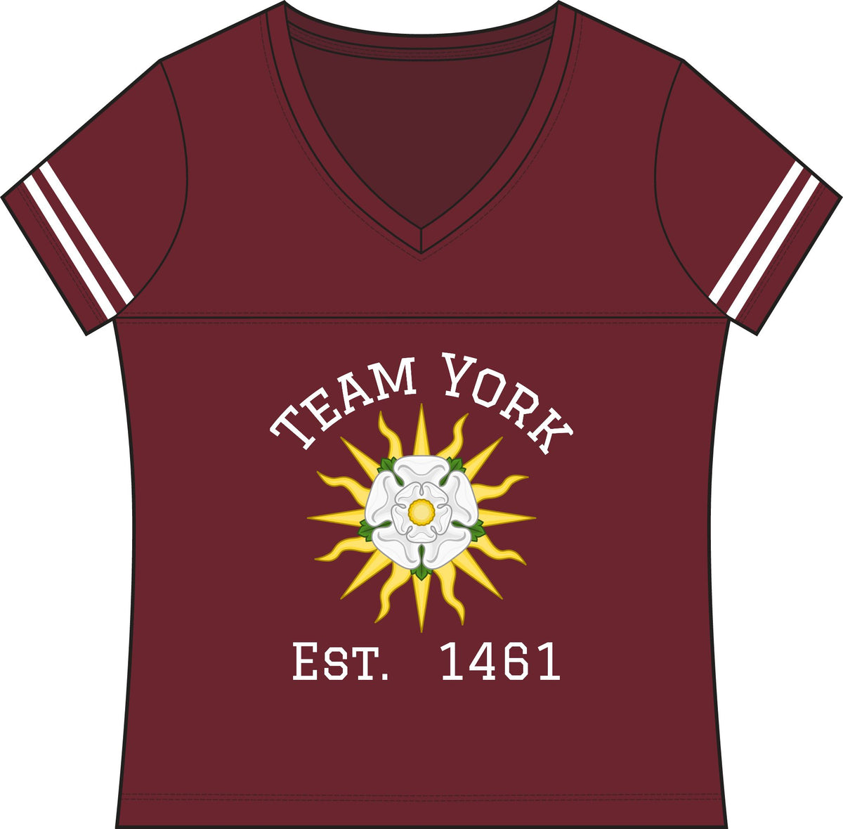 Women's Team York: Richard III #83 Vintage Jersey Tee