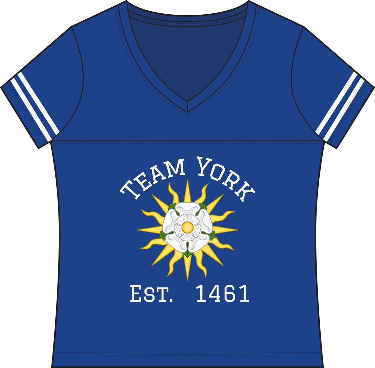 Women's Team York: Richard III #83 Vintage Jersey Tee