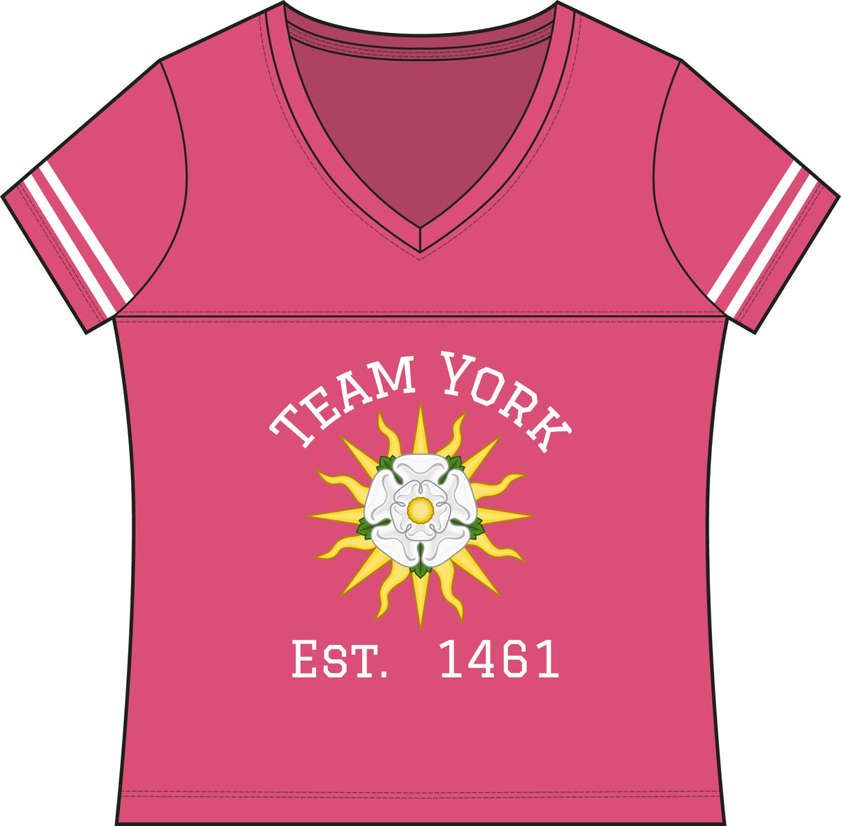Women's Team York: Richard III #83 Vintage Jersey Tee