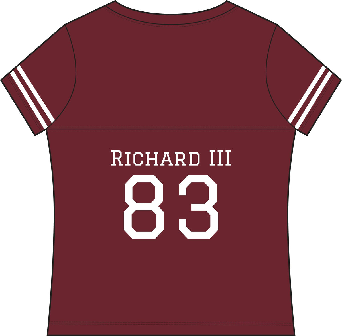 Women's Team York: Richard III #83 Vintage Jersey Tee